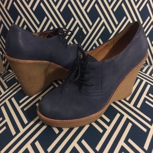 Jeffrey Campbell LEATHER Wedge Booties Size 9.5